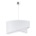 Duolla - Κρεμαστό φωτιστικό οροφής CELLO 1xE27/40W/230V διάμετρος 45 cm λευκό/δαντέλα