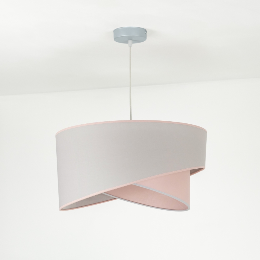 Duolla - Κρεμαστό φωτιστικό οροφής CELLO 1xE27/40W/230V διάμετρος 45 cm ροζ