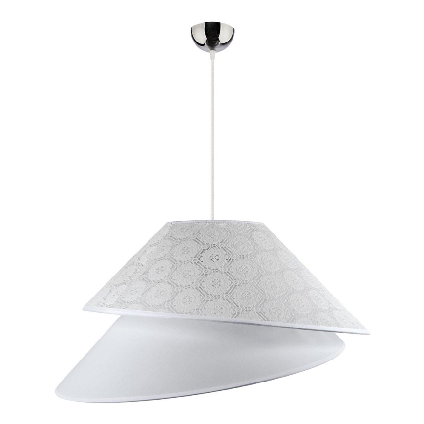 Duolla - Κρεμαστό φωτιστικό οροφής COCO 1xE27/40W/230V διάμετρος 50 cm λευκό