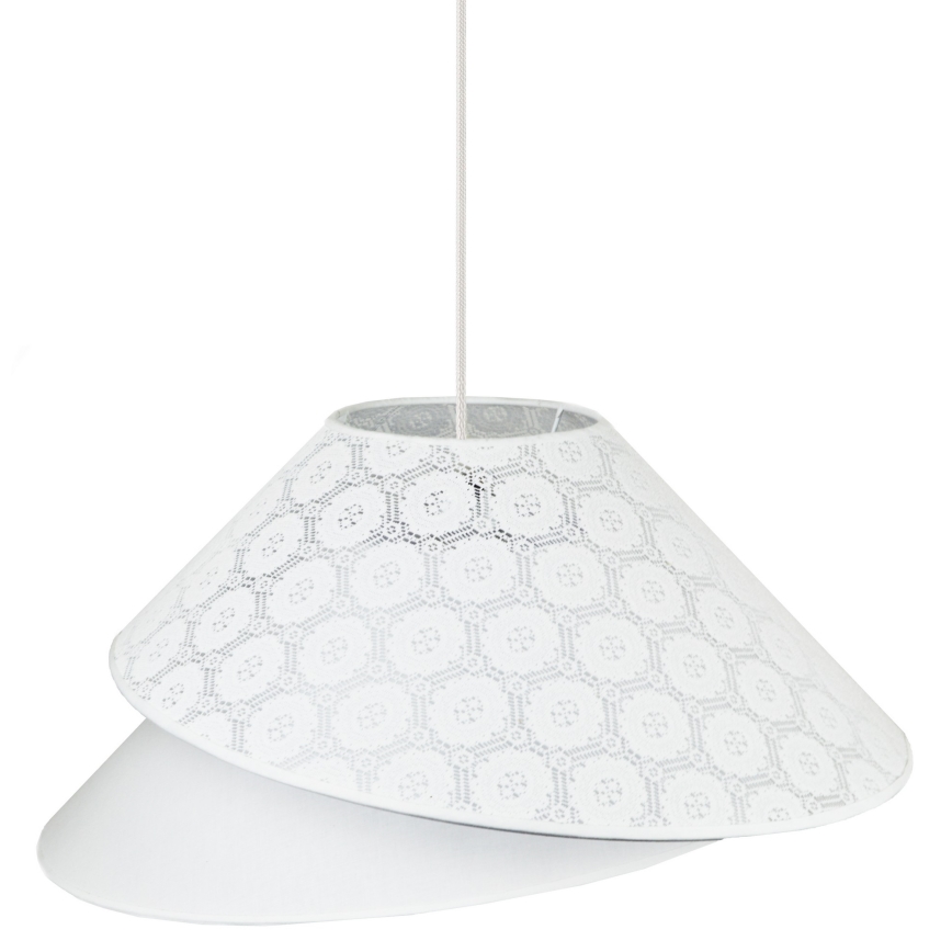 Duolla - Κρεμαστό φωτιστικό οροφής COCO 1xE27/40W/230V διάμετρος 50 cm λευκό