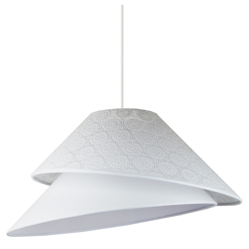 Duolla - Κρεμαστό φωτιστικό οροφής COCO 1xE27/40W/230V διάμετρος 50 cm λευκό
