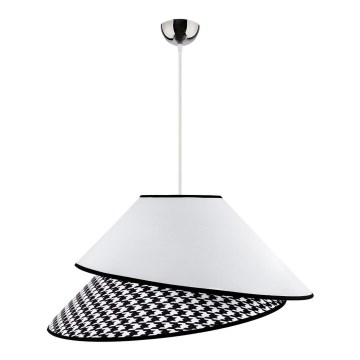 Duolla - Κρεμαστό φωτιστικό οροφής COCO 1xE27/40W/230V διάμετρος 50 cm λευκό/μαύρο