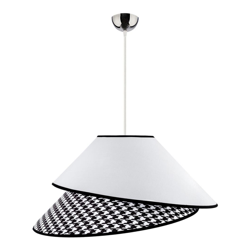 Duolla - Κρεμαστό φωτιστικό οροφής COCO 1xE27/40W/230V διάμετρος 50 cm λευκό/μαύρο