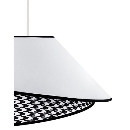 Duolla - Κρεμαστό φωτιστικό οροφής COCO 1xE27/40W/230V διάμετρος 50 cm λευκό/μαύρο