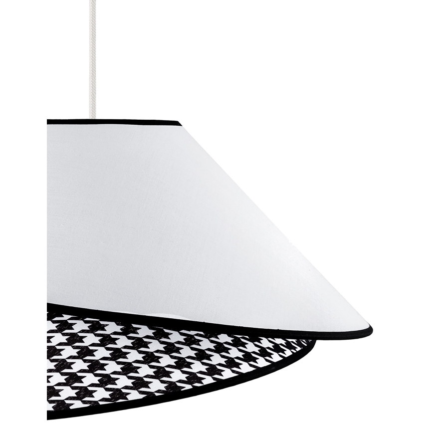 Duolla - Κρεμαστό φωτιστικό οροφής COCO 1xE27/40W/230V διάμετρος 50 cm λευκό/μαύρο
