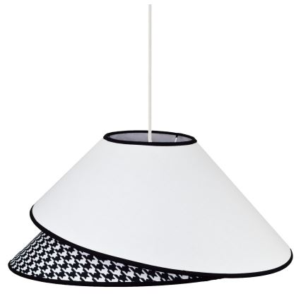 Duolla - Κρεμαστό φωτιστικό οροφής COCO 1xE27/40W/230V διάμετρος 50 cm λευκό/μαύρο