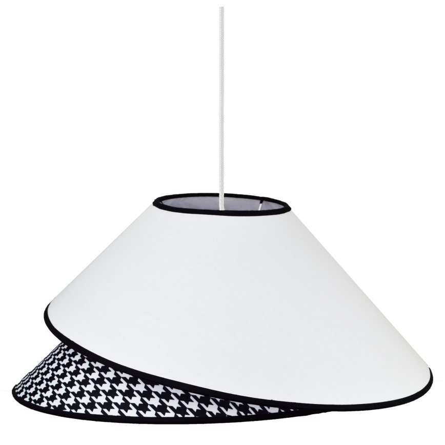 Duolla - Κρεμαστό φωτιστικό οροφής COCO 1xE27/40W/230V διάμετρος 50 cm λευκό/μαύρο