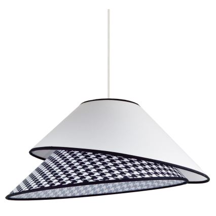 Duolla - Κρεμαστό φωτιστικό οροφής COCO 1xE27/40W/230V διάμετρος 50 cm λευκό/μαύρο