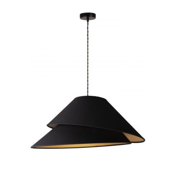 Duolla - Κρεμαστό φωτιστικό οροφής COCO 1xE27/40W/230V διάμετρος 50 cm μαύρο