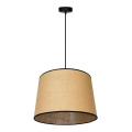 Duolla - Κρεμαστό φωτιστικό οροφής CONE 1xE27/15W/230V διάμετρος 40 cm καφέ/μαύρο