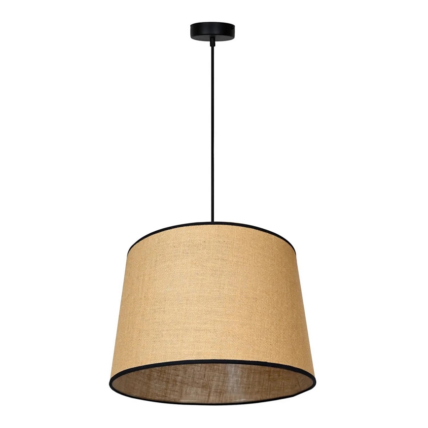 Duolla - Κρεμαστό φωτιστικό οροφής CONE 1xE27/15W/230V διάμετρος 40 cm καφέ/μαύρο