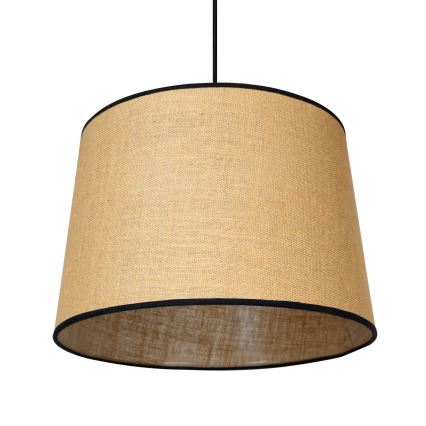 Duolla - Κρεμαστό φωτιστικό οροφής CONE 1xE27/15W/230V διάμετρος 40 cm καφέ/μαύρο
