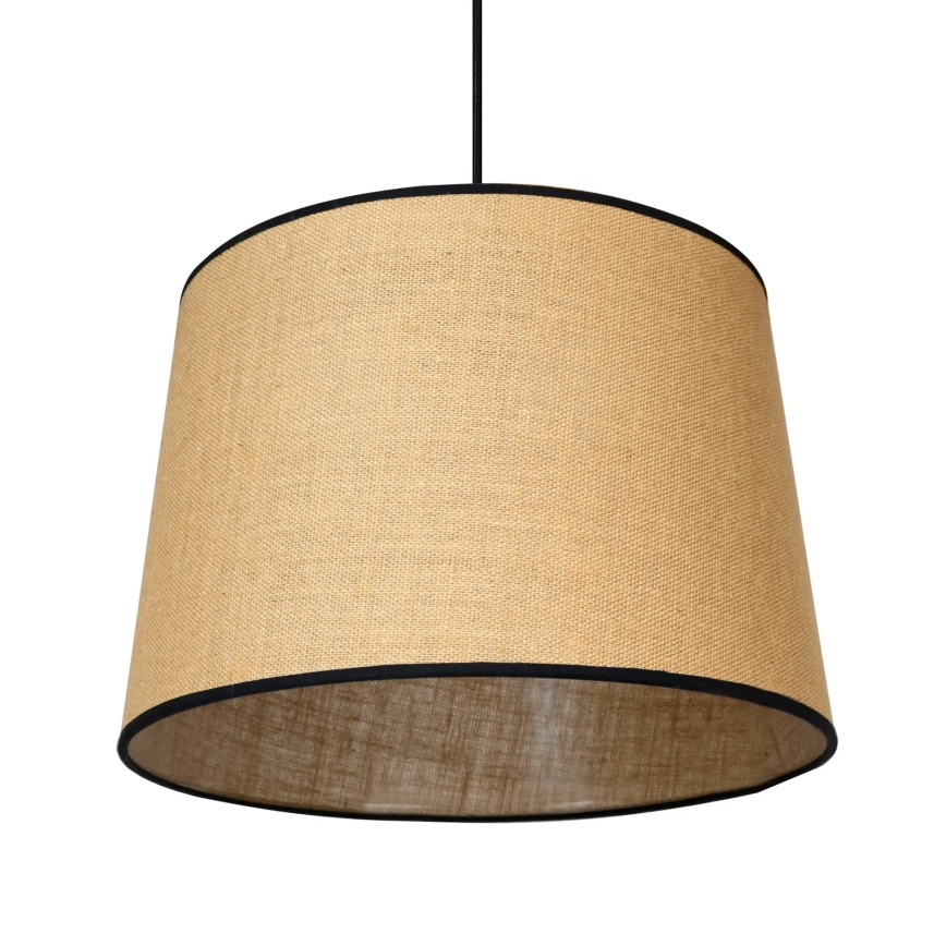Duolla - Κρεμαστό φωτιστικό οροφής CONE 1xE27/15W/230V διάμετρος 40 cm καφέ/μαύρο