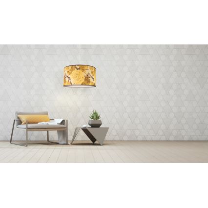 Duolla - Κρεμαστό φωτιστικό οροφής CONSTANCE 1xE27/40W/230V διάμετρος 45 cm κίτρινο