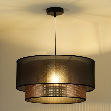 Duolla - Κρεμαστό φωτιστικό οροφής COPPER SHINY 1xE27/15W/230V διάμετρος 45 cm καφέ/χαλκός