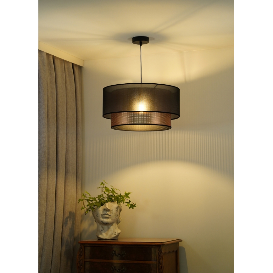 Duolla - Κρεμαστό φωτιστικό οροφής COPPER SHINY 1xE27/15W/230V διάμετρος 45 cm καφέ/χαλκός