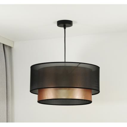 Duolla - Κρεμαστό φωτιστικό οροφής COPPER SHINY 1xE27/15W/230V διάμετρος 45 cm καφέ/χαλκός