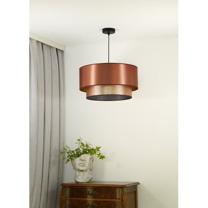Duolla - Κρεμαστό φωτιστικό οροφής COPPER SHINY 1xE27/15W/230V διάμετρος 45 cm χαλκός