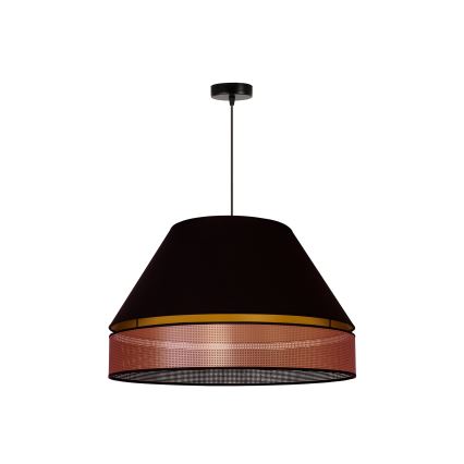 Duolla - Κρεμαστό φωτιστικό οροφής COPPER SHINY 1xE27/15W/230V διάμετρος 60 cm μαύρο/χαλκός