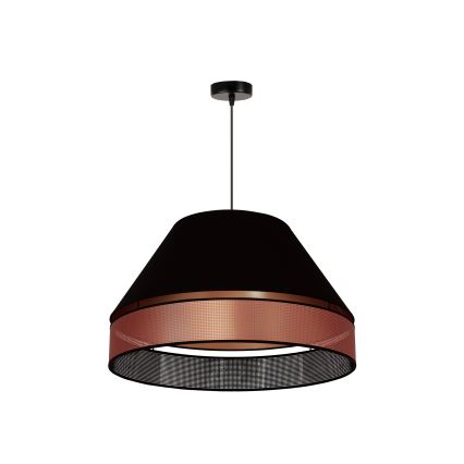 Duolla - Κρεμαστό φωτιστικό οροφής COPPER SHINY 1xE27/15W/230V διάμετρος 60 cm μαύρο/χαλκός