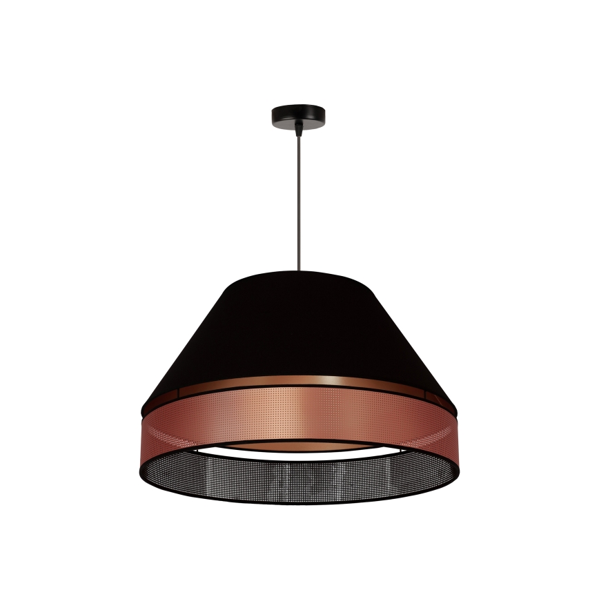Duolla - Κρεμαστό φωτιστικό οροφής COPPER SHINY 1xE27/15W/230V διάμετρος 60 cm μαύρο/χαλκός