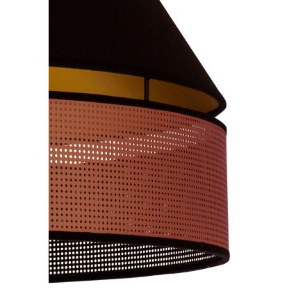 Duolla - Κρεμαστό φωτιστικό οροφής COPPER SHINY 1xE27/15W/230V διάμετρος 60 cm μαύρο/χαλκός
