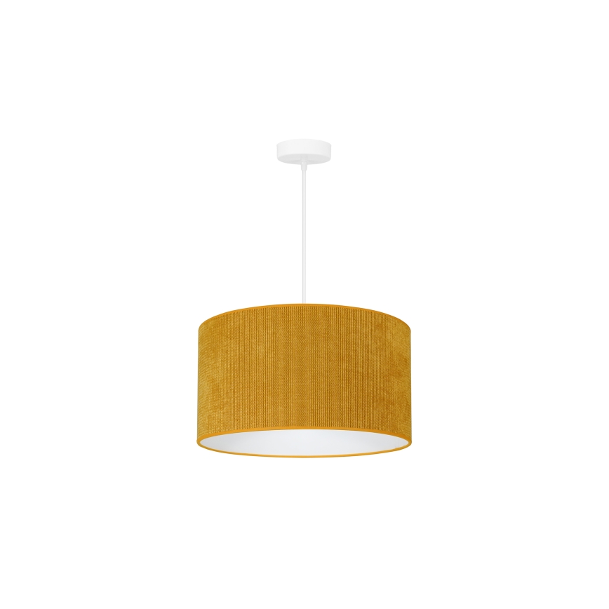 Duolla - Κρεμαστό φωτιστικό οροφής CORDUROY 1xE27/15W/230V διάμετρος 40 cm κίτρινο