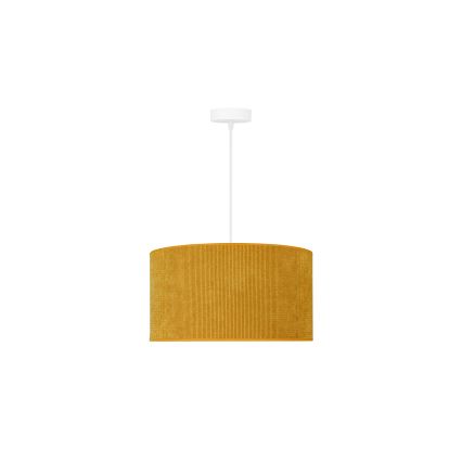 Duolla - Κρεμαστό φωτιστικό οροφής CORDUROY 1xE27/15W/230V διάμετρος 40 cm κίτρινο