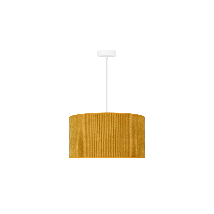 Duolla - Κρεμαστό φωτιστικό οροφής CORDUROY 1xE27/15W/230V διάμετρος 40 cm κίτρινο