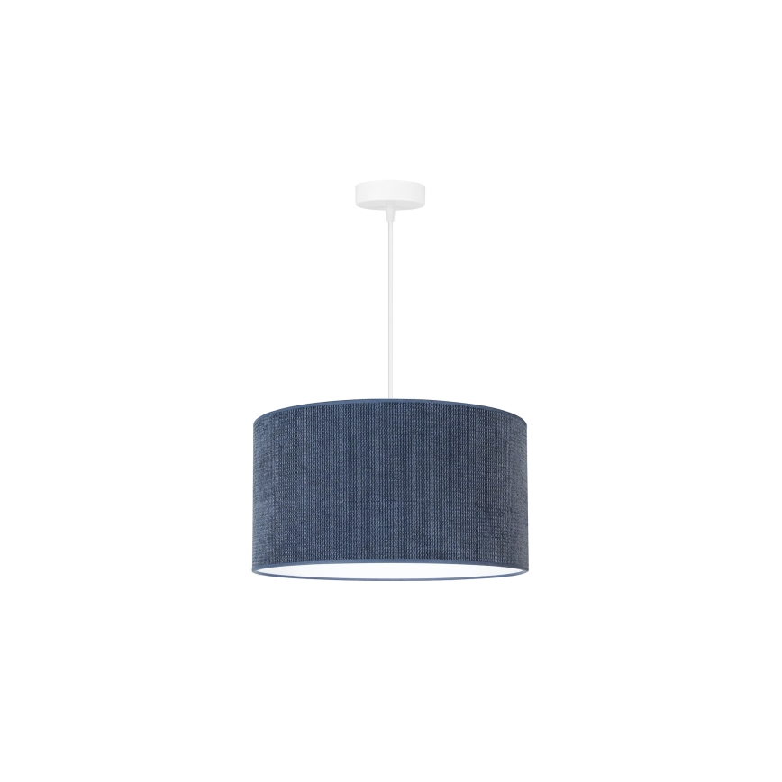 Duolla - Κρεμαστό φωτιστικό οροφής CORDUROY 1xE27/15W/230V διάμετρος 40 cm σκούρο μπλε