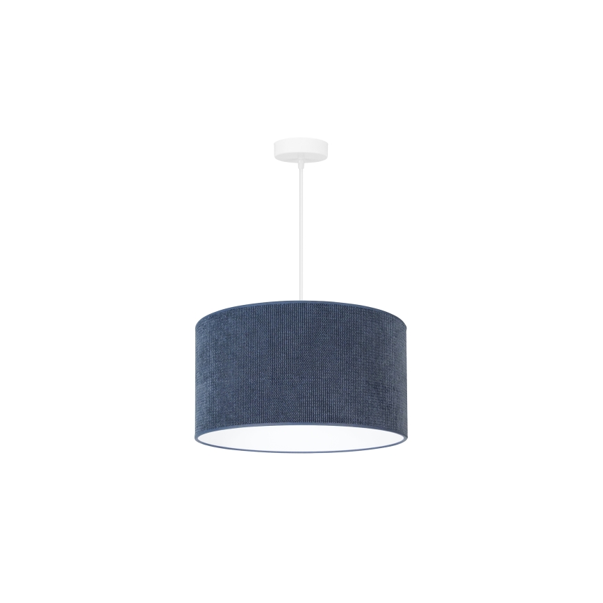 Duolla - Κρεμαστό φωτιστικό οροφής CORDUROY 1xE27/15W/230V διάμετρος 40 cm σκούρο μπλε