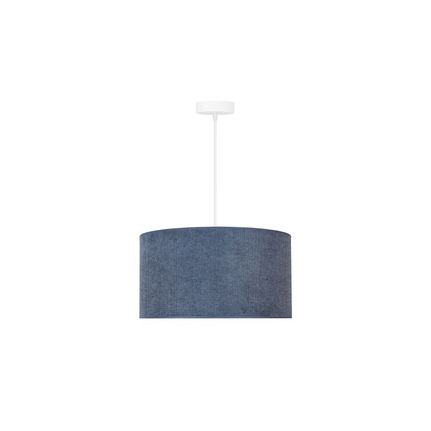 Duolla - Κρεμαστό φωτιστικό οροφής CORDUROY 1xE27/15W/230V διάμετρος 40 cm σκούρο μπλε