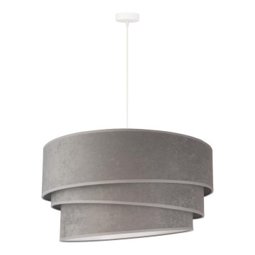 Duolla - Κρεμαστό φωτιστικό οροφής DEVON 1xE27/40W/230V διάμετρος 45 cm γκρι