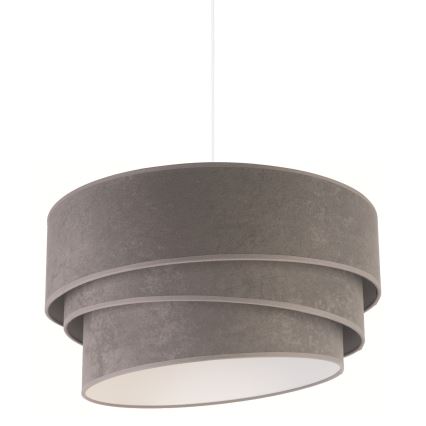 Duolla - Κρεμαστό φωτιστικό οροφής DEVON 1xE27/40W/230V διάμετρος 45 cm γκρι