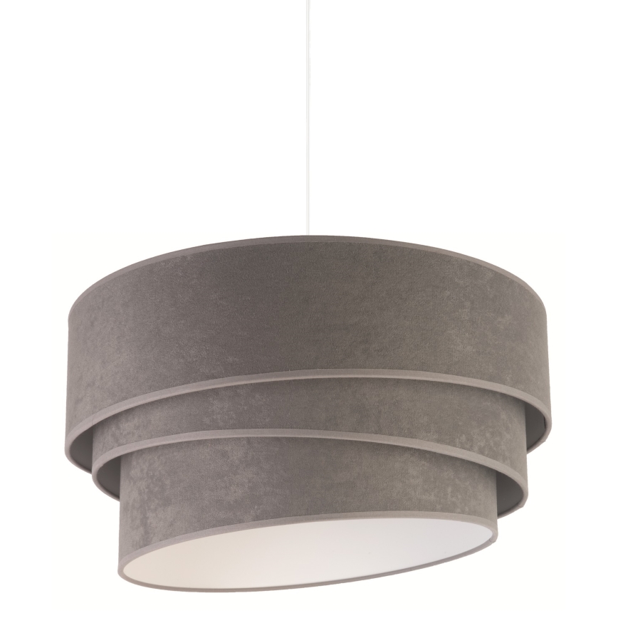Duolla - Κρεμαστό φωτιστικό οροφής DEVON 1xE27/40W/230V διάμετρος 45 cm γκρι