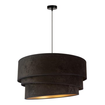 Duolla - Κρεμαστό φωτιστικό οροφής DEVON 1xE27/40W/230V διάμετρος 45 cm μαύρο/χρυσό
