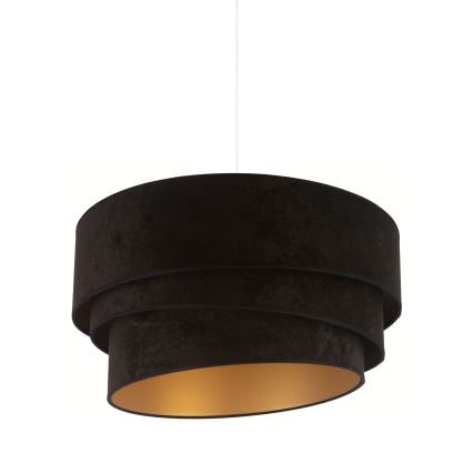 Duolla - Κρεμαστό φωτιστικό οροφής DEVON 1xE27/40W/230V διάμετρος 45 cm μαύρο/χρυσό