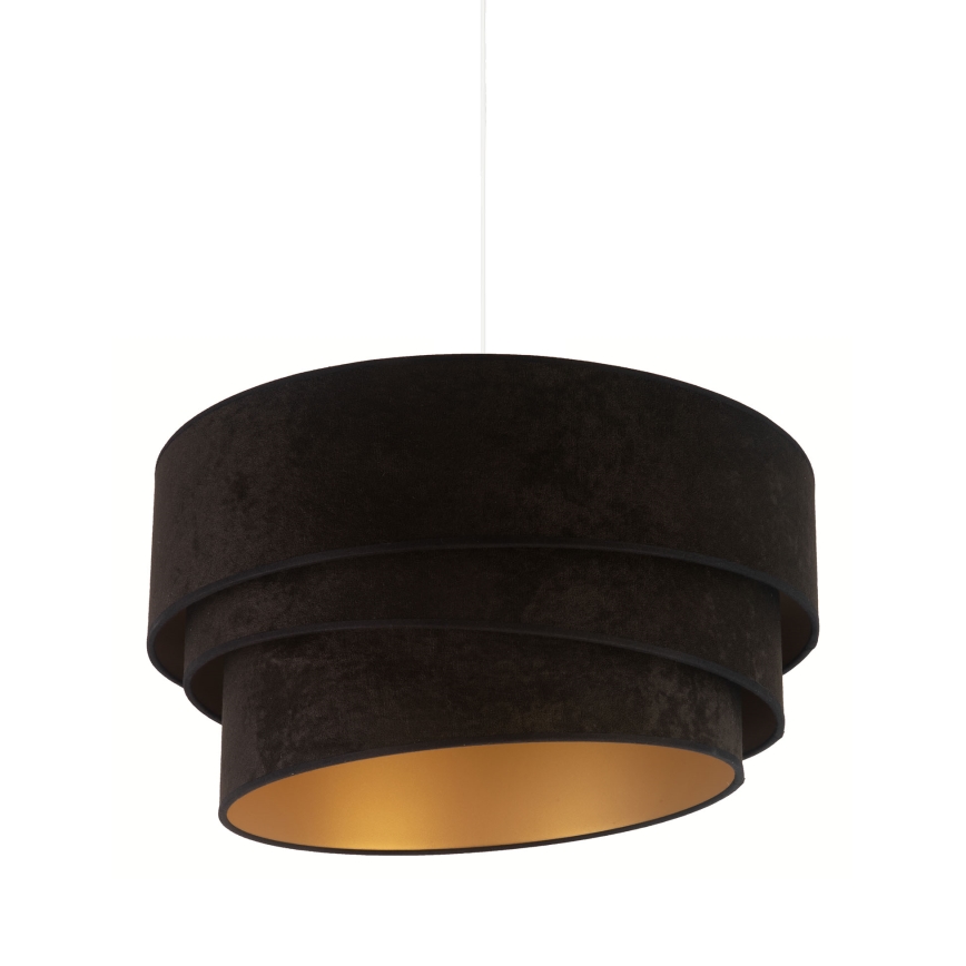 Duolla - Κρεμαστό φωτιστικό οροφής DEVON 1xE27/40W/230V διάμετρος 45 cm μαύρο/χρυσό