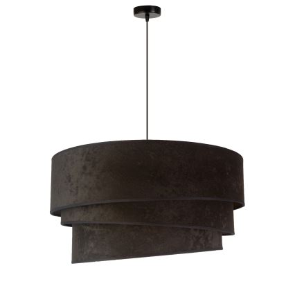 Duolla - Κρεμαστό φωτιστικό οροφής DEVON 1xE27/40W/230V διάμετρος 45 cm μαύρο/χρυσό