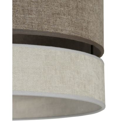 Duolla - Κρεμαστό φωτιστικό οροφής DOUBLE 1xE27/15W/230V διάμετρος 40 cm καφέ/γκρι