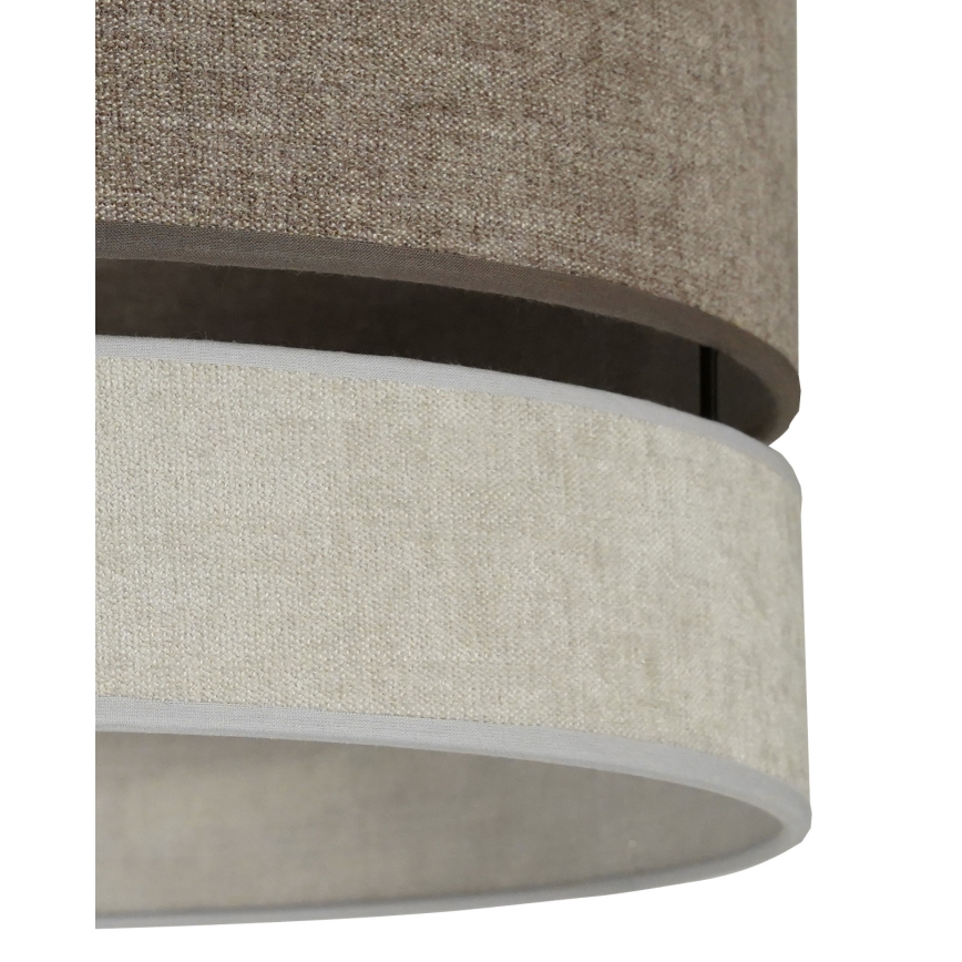 Duolla - Κρεμαστό φωτιστικό οροφής DOUBLE 1xE27/15W/230V διάμετρος 40 cm καφέ/γκρι