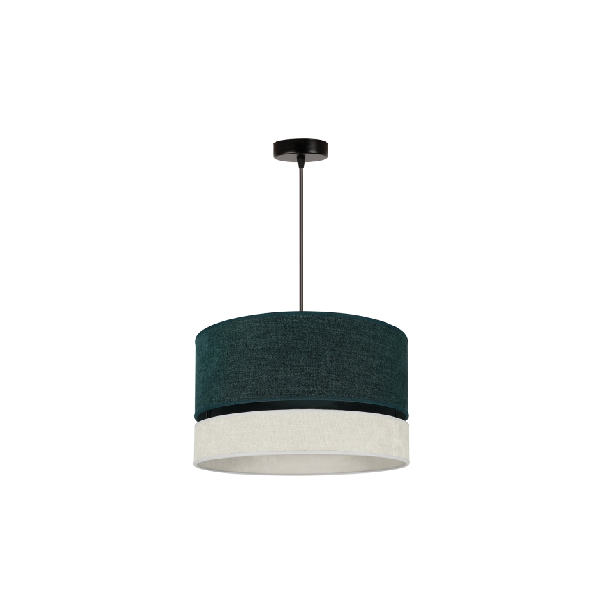 Duolla - Κρεμαστό φωτιστικό οροφής DOUBLE 1xE27/15W/230V διάμετρος 40 cm πράσινο/γκρι