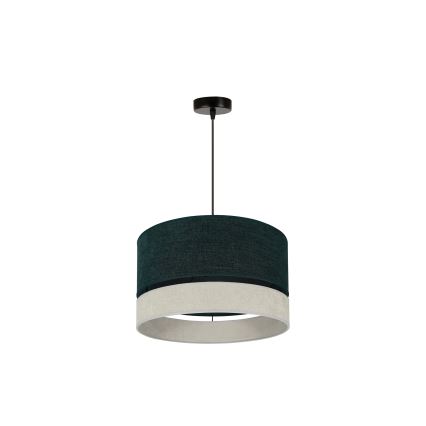 Duolla - Κρεμαστό φωτιστικό οροφής DOUBLE 1xE27/15W/230V διάμετρος 40 cm πράσινο/γκρι
