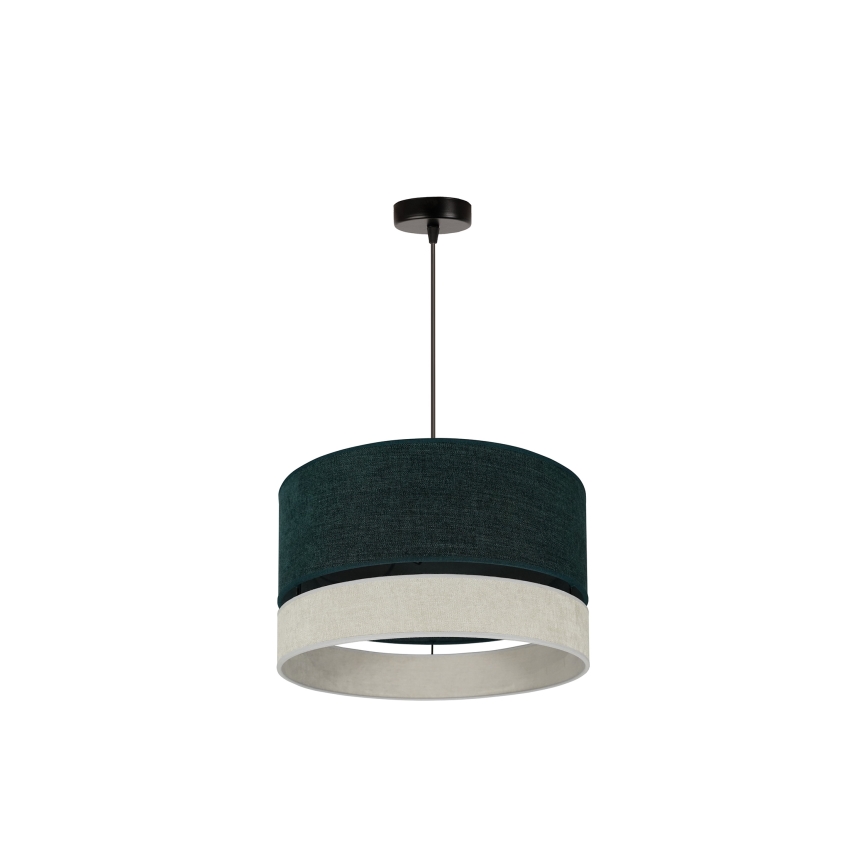 Duolla - Κρεμαστό φωτιστικό οροφής DOUBLE 1xE27/15W/230V διάμετρος 40 cm πράσινο/γκρι