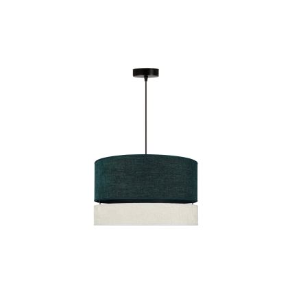 Duolla - Κρεμαστό φωτιστικό οροφής DOUBLE 1xE27/15W/230V διάμετρος 40 cm πράσινο/γκρι