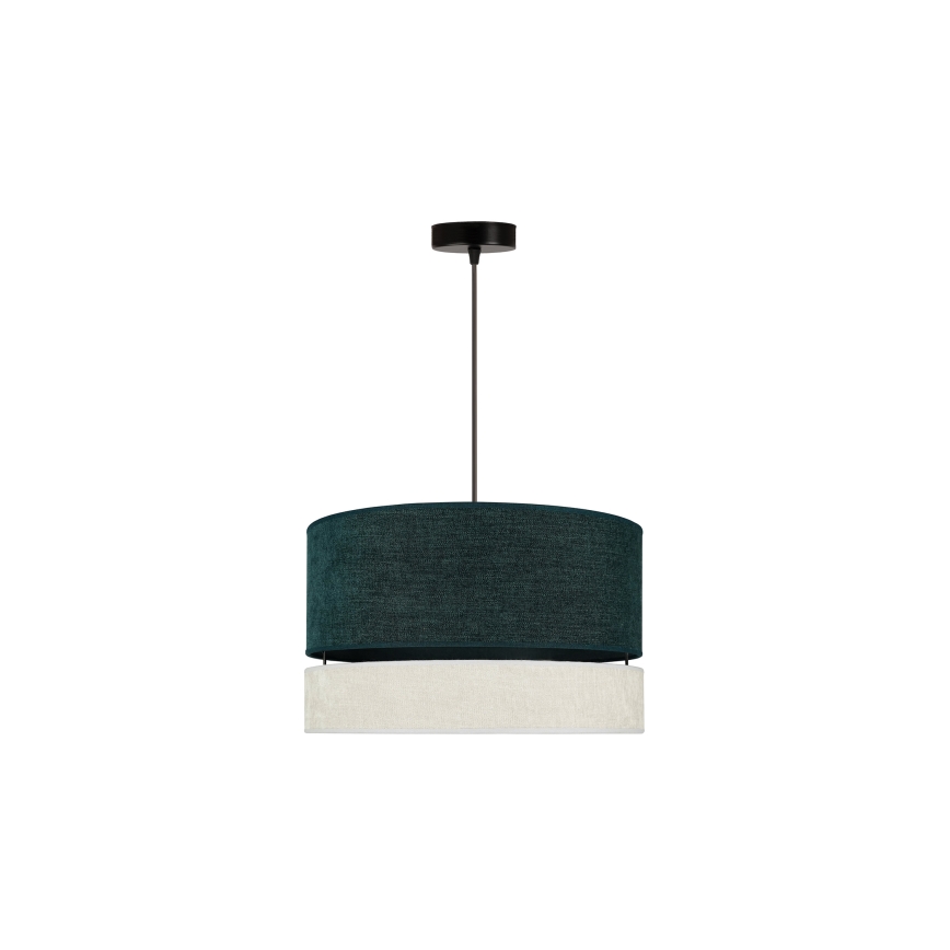 Duolla - Κρεμαστό φωτιστικό οροφής DOUBLE 1xE27/15W/230V διάμετρος 40 cm πράσινο/γκρι