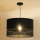 Duolla - Κρεμαστό φωτιστικό οροφής DOUBLE RATTAN 1xE27/15W/230V διάμετρος 40 cm μαύρο