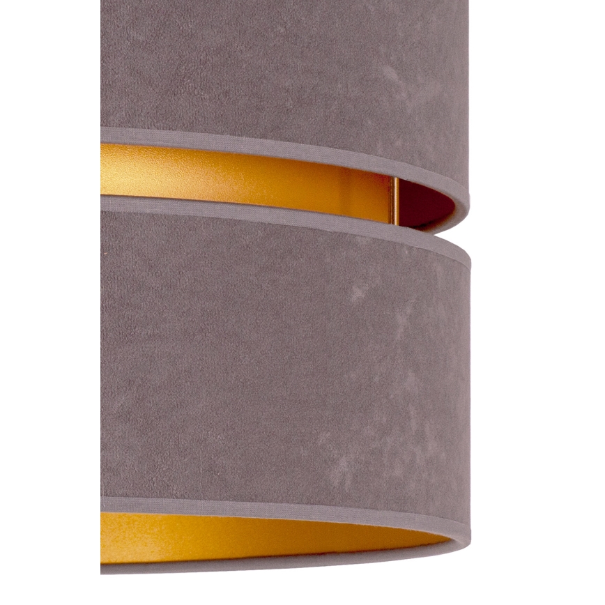 Duolla - Κρεμαστό φωτιστικό οροφής DUO 1xE27/15W/230V διάμετρος 40 cm γκρι