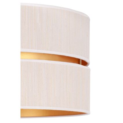 Duolla - Κρεμαστό φωτιστικό οροφής DUO 1xE27/15W/230V διάμετρος 40 cm κρεμ/χρυσό