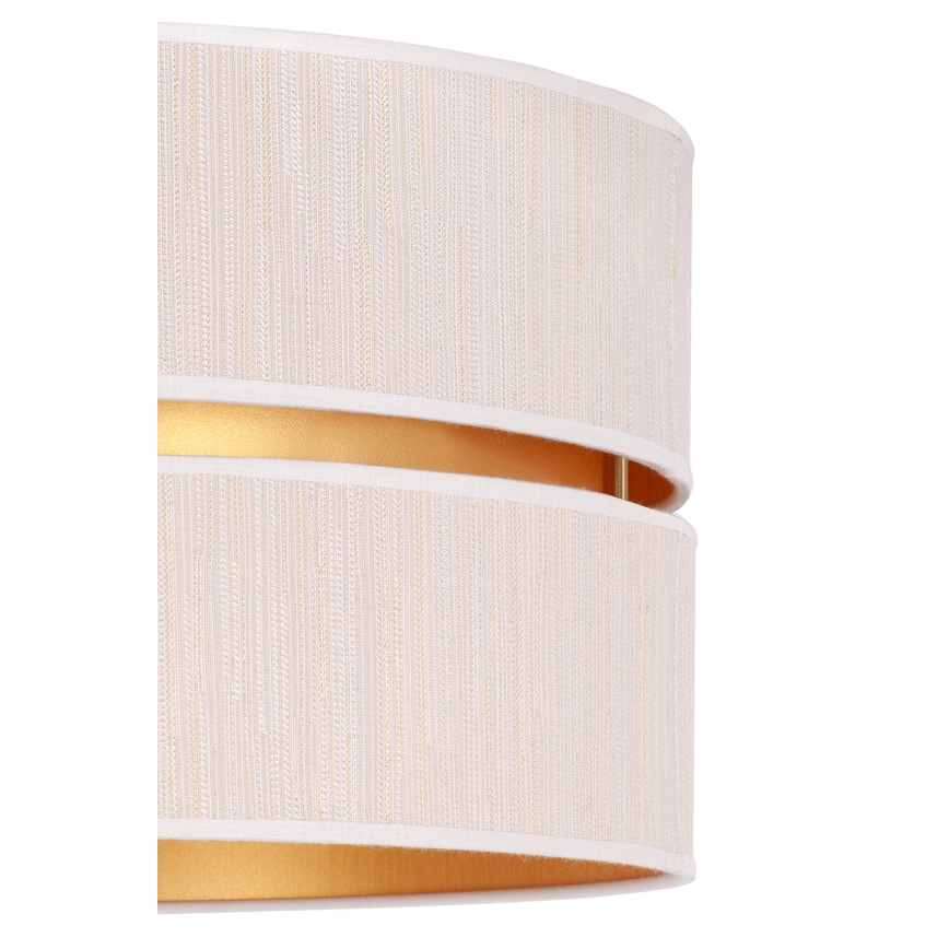 Duolla - Κρεμαστό φωτιστικό οροφής DUO 1xE27/15W/230V διάμετρος 40 cm κρεμ/χρυσό
